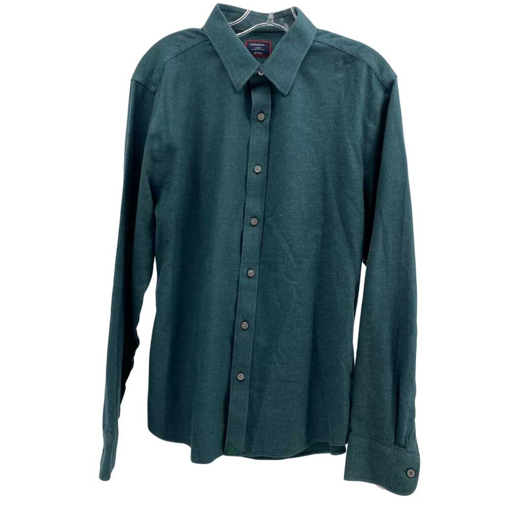 UNTUCKit Green Long Sleeve Casual Button-Up Shirt | Size L